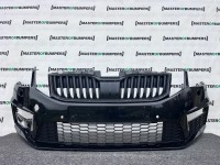 Skoda Octavia Vrs Mk3 Lift 2016-2019 Front Bumper 4 Pdc +jets Genuine [s695]