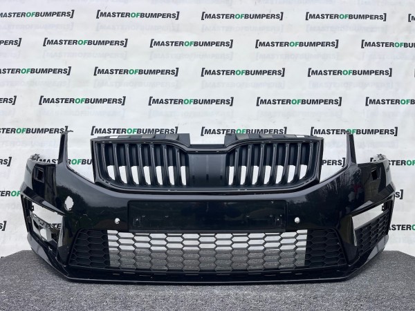 Skoda Octavia Vrs Mk3 Lift 2016-2019 Front Bumper 4 Pdc +jets Genuine [s695]