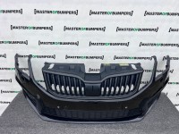 Skoda Octavia Vrs Mk3 Lift 2016-2019 Front Bumper 4 Pdc +jets Genuine [s695]