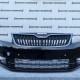 Skoda Rapid Spaceback 2012-2015 Front Bumper In Black With Grills Genuine [s201]