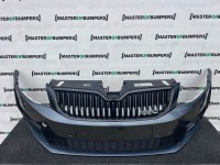 Skoda Octavia Vrs Mk3 2012-2016 Front Bumper 4 Pdc Jets Genuine [s748]