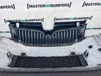 Skoda Octavia Vrs Mk3 2012-2016 Front Bumper 4 Pdc Jets Genuine [s748]
