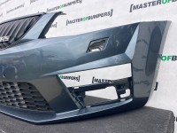 Skoda Octavia Vrs Mk3 2012-2016 Front Bumper 4 Pdc Jets Genuine [s748]