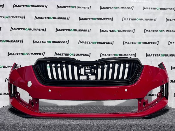 Skoda Scala Monte Carlo Hatchback 2019-2023 Front Bumper 4 Pdc Genuine [s558]