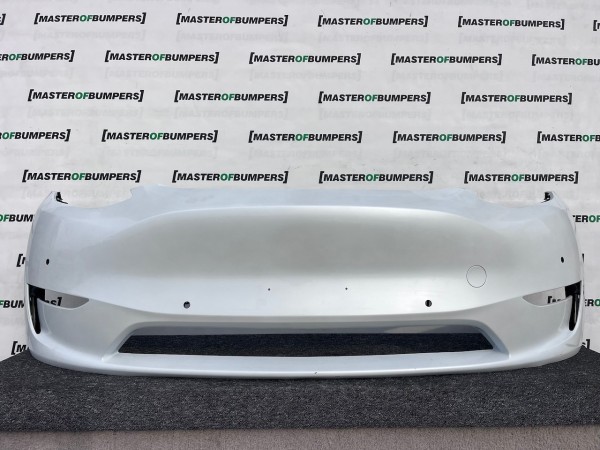 Tesla Y Model Y 2020-2024 Front Bumper White 6 Pdc Genuine [p613]