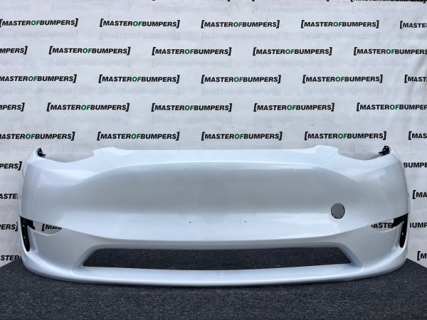 Tesla Y Model Y 2020-2024 Front Bumper White No Pdc Genuine [p631]