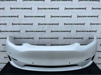 Tesla Y Model Y 2020-2024 Front Bumper White 6 Pdc Genuine [p613]