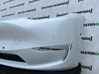 Tesla Y Model Y 2020-2024 Front Bumper White 6 Pdc Genuine [p613]