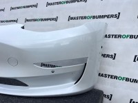 Tesla Model 3 Hatchback 2017-2023 Front Bumper White 6 Pdc Genuine [p632]