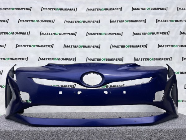 Toyota Prius Mk4 1.8vvt 2016-2018 Front Bumper 6 Pdc No Jets Genuine [t514]