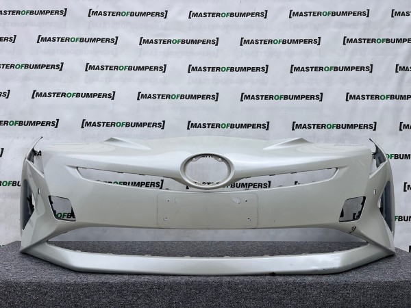 Toyota Prius Mk4 1.8vvt 2016-2018 Front Bumper 6 Pdc No Jets Genuine [t512]