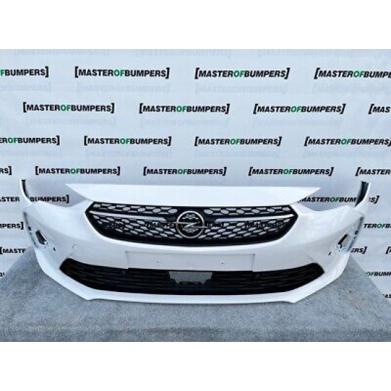 Vauxhall Corsa Turbo F 2019-2022 Front Bumper In White 4 Pdc Genuine [q787]