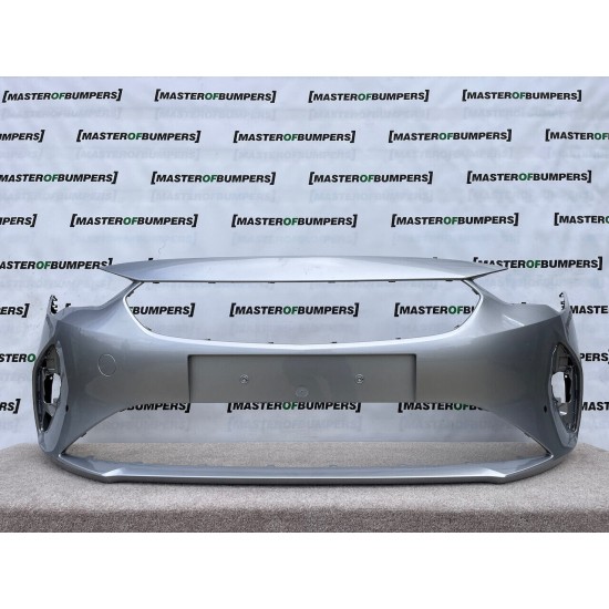 Vauxhall Corsa F Se 2020-on Front Bumper Silver 6 Pdc Genuine [q15]