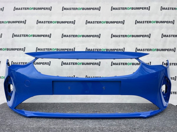 Vauxhall Corsa F Se Hatchback 2020-2024 Front Bumper Blue No Pdc Genuine [q321]