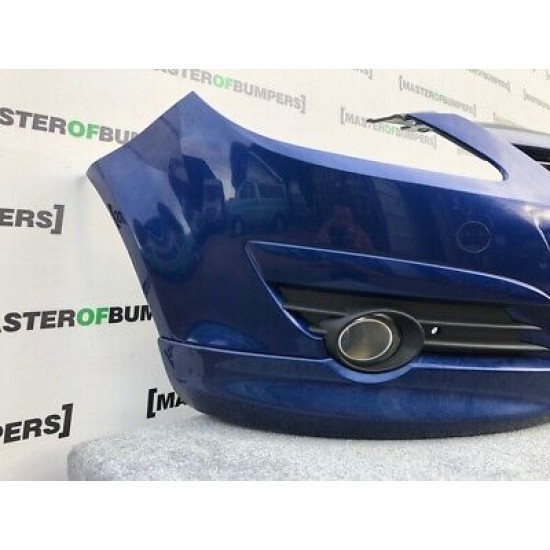 Vauxhall Corsa D Sri 2007-2011 Front Bumper In Blue With Grill [q501]