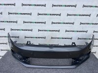 VW Polo Se Bluemotion 6c 2014-2017 Front Bumper 4 Pdc No Jets Genuine [v383]