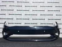 VW Golf Se Mk7.5 Hatchback 2017-2019 Front Bumper 4 Pdc +jets Genuine [v578]