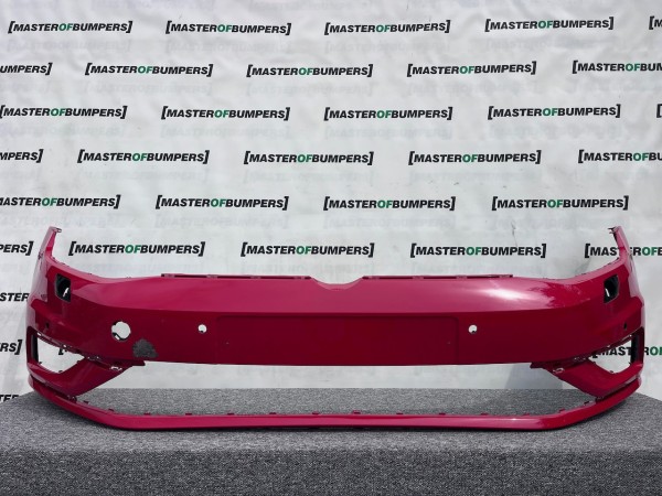 VW Golf Se Mk7 Lift 7.5 Hatch 2017-2019 Front Bumper 4 Pdc +jets Genuine [v352]