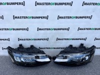 VW Transporter T7 Off Grid 2024-on Led Headlights Pair Uk Spec Silver Trim