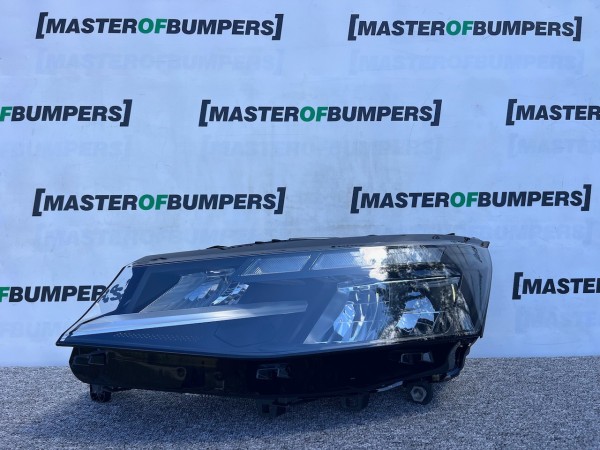 VW Transporter T7 Off Grid 2024-on Led Headlight Left Side Uk Spec Silver Trim VW Transporter T7 Off Grid 2024-on Led Headlight Left Side Uk Spec Silver Trim