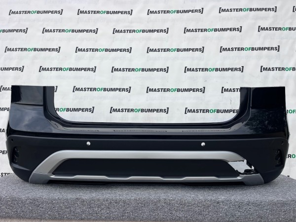 VW T-cross Tcross Se Suv 2019-2023 Rear Bumper Black 4 Pdc Genuine [v354]