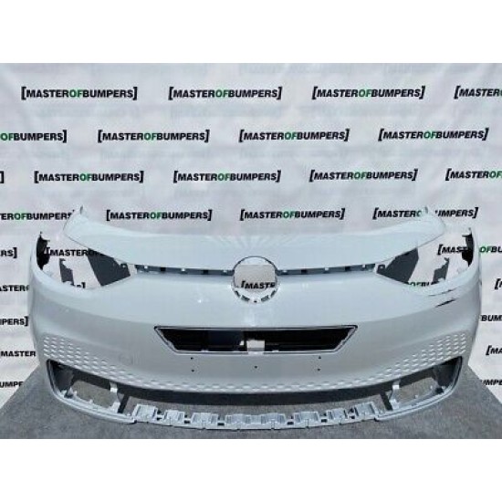 VW Id3 Id.3 2020-on Front Bumper In White With Inner Bracket Genuine [v222]