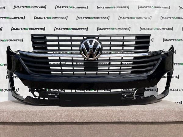 VW Transporter Caravelle T6.1 Lift 2020-2023 Front Bumper Black Genuine [v116]