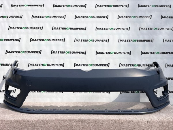 VW Golf R Line Mk7 2012-2016 Front Bumper Primer No Pdc + Jets Genuine [v136]