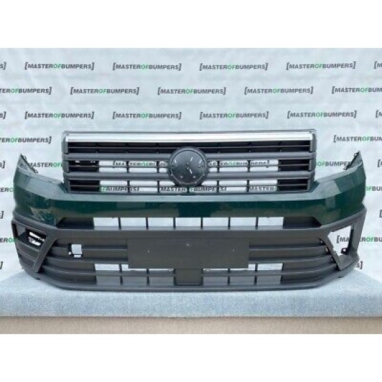 VW Crafter Man 2017-2021 Front Bumper In Green With Grill Genuine [v237]