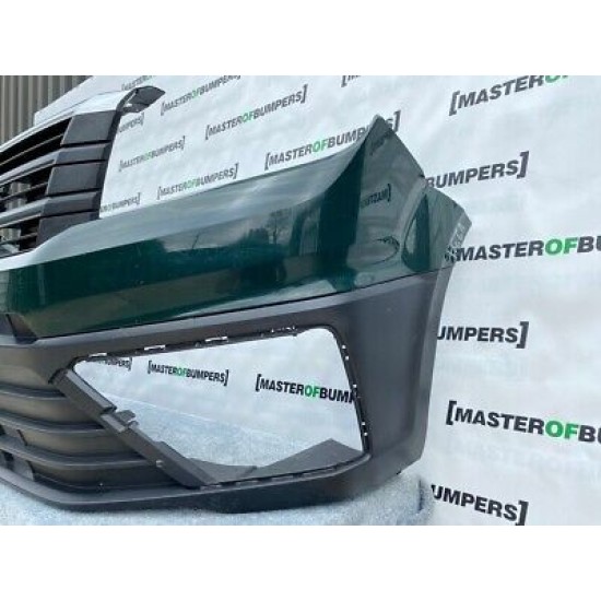 VW Crafter Man 2017-2021 Front Bumper In Green With Grill Genuine [v237]