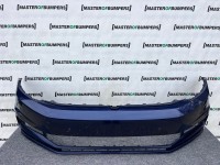 VW Touran Mk3 5t Mpv 2015-2020 Front Bumper Blue 4 Pdc + Jets Genuine [v407]