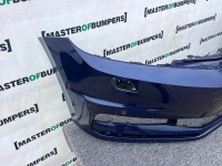 VW Touran Mk3 5t Mpv 2015-2020 Front Bumper Blue 4 Pdc + Jets Genuine [v407]