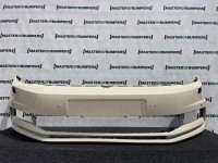 VW Touran Mk3 5t Mpv 2015-2020 Front Bumper Blue 6 Pdc + Jets Genuine [v549]