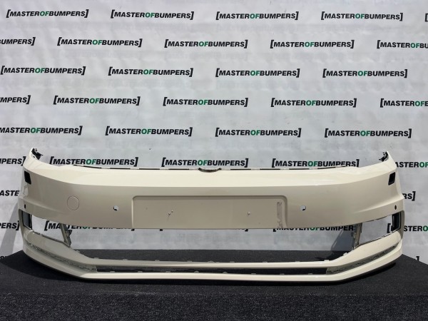 VW Touran Mk3 5t Mpv 2015-2020 Front Bumper Blue 6 Pdc + Jets Genuine [v549]