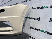 VW Touran Mk3 5t Mpv 2015-2020 Front Bumper Blue 6 Pdc + Jets Genuine [v549]