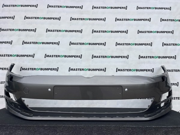 VW Golf Se Style Mk7 Hatchback 2013-2016 Front Bumper 6 Pdc Jets Genuine [v633]