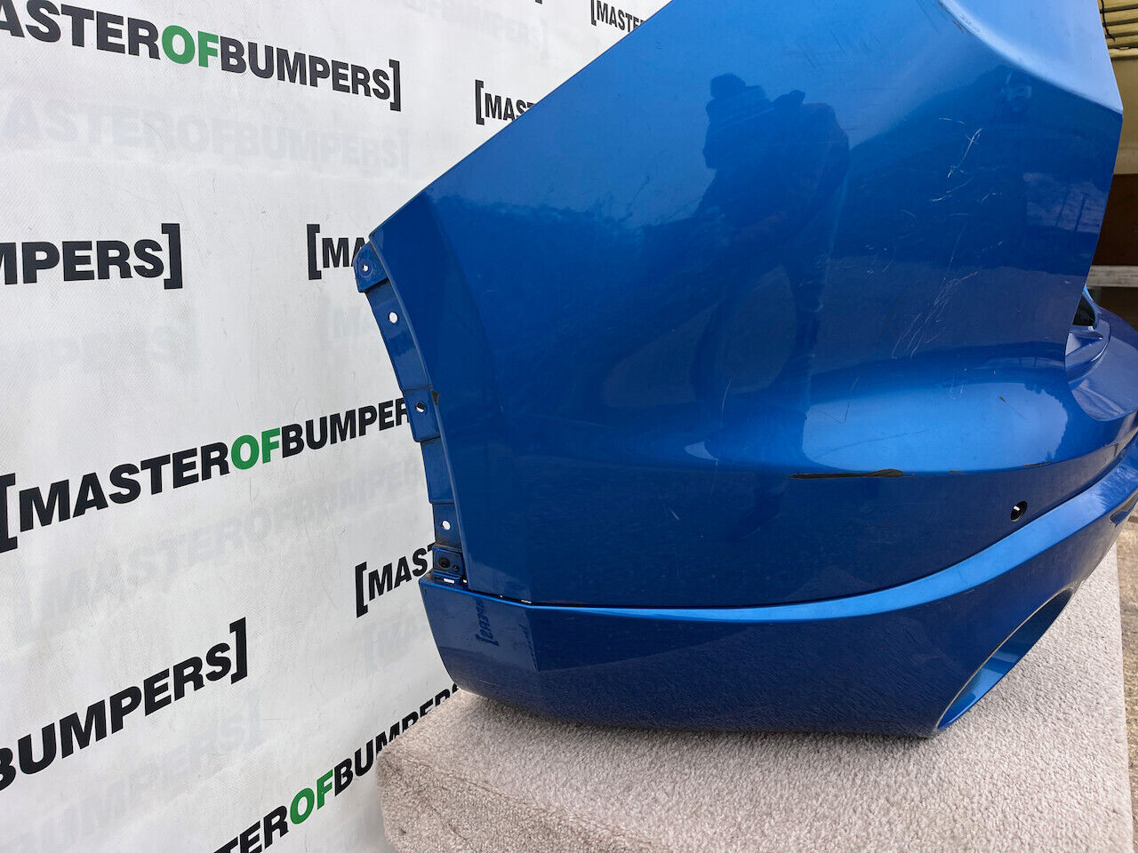 Alfa Romeo Stelvio Veloce Suv 2017-2021 Rear Bumper Blue 4 Pdc Genuine [p4]