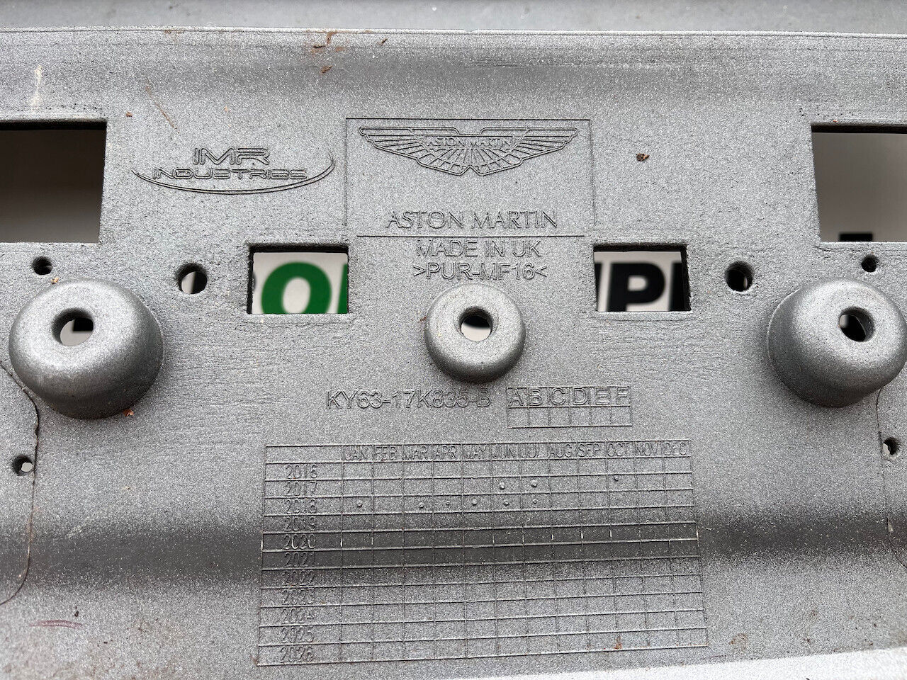 Aston Martin Vantage V8 2018-2022 Rear Bumper Grey Pdc Genuine [p802]