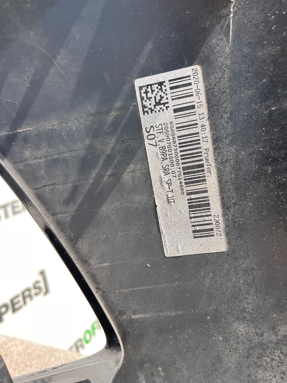 Audi A4 Se Sport Edition B9 Lift 2019-on Front Bumper Black Genuine [a343]