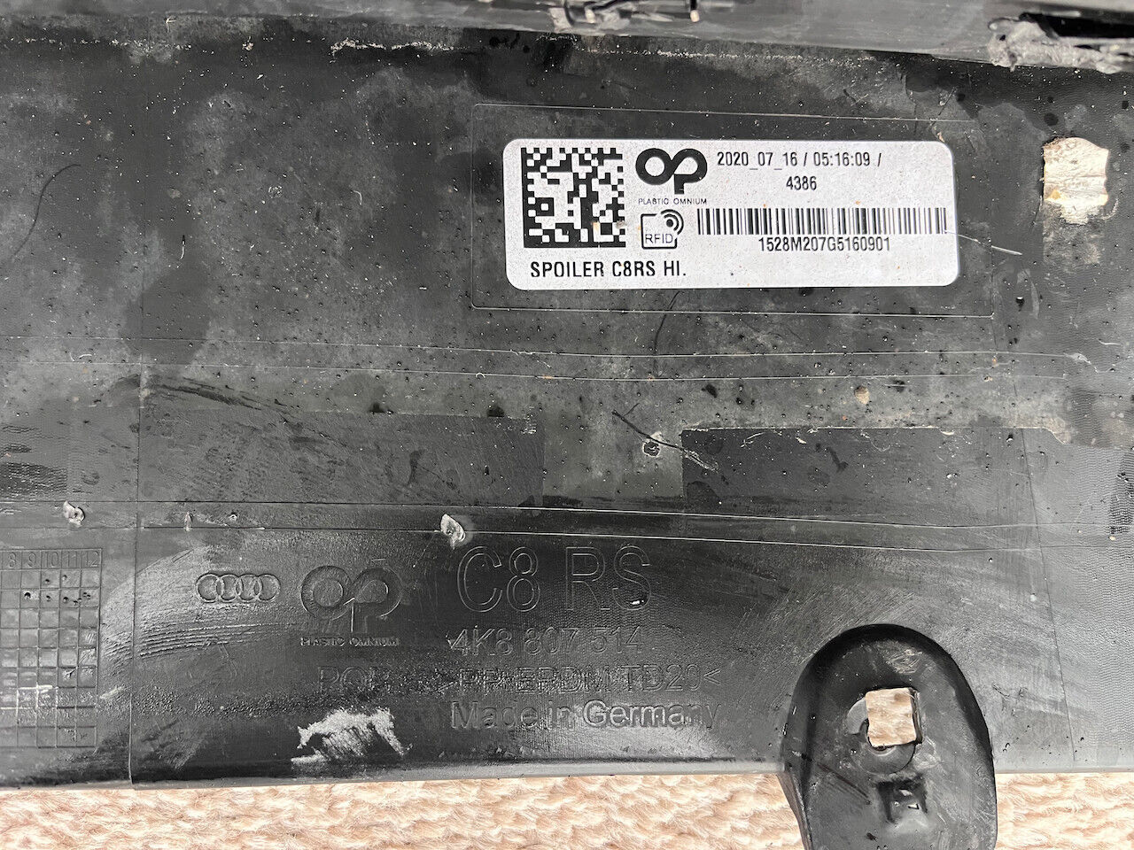 Audi Rs6 C8 Avant 2020-2024 Rear Bumper W/ Diffuser 4 Pdc Genuine [a704]