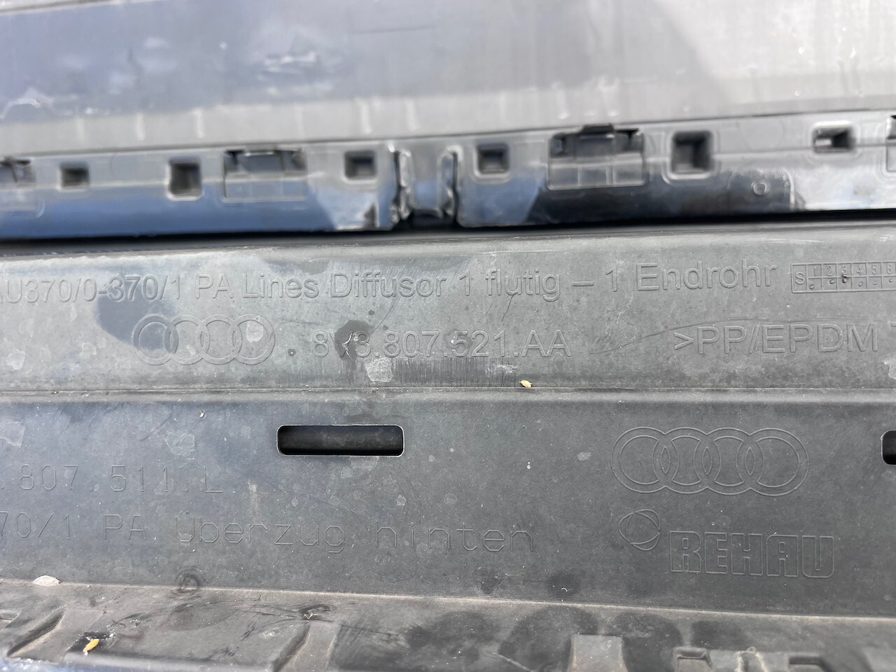 Audi A3 Se Sport Hatchback Lift 2016-2019 Rear Bumper 4 Pdc Genuine [a873]