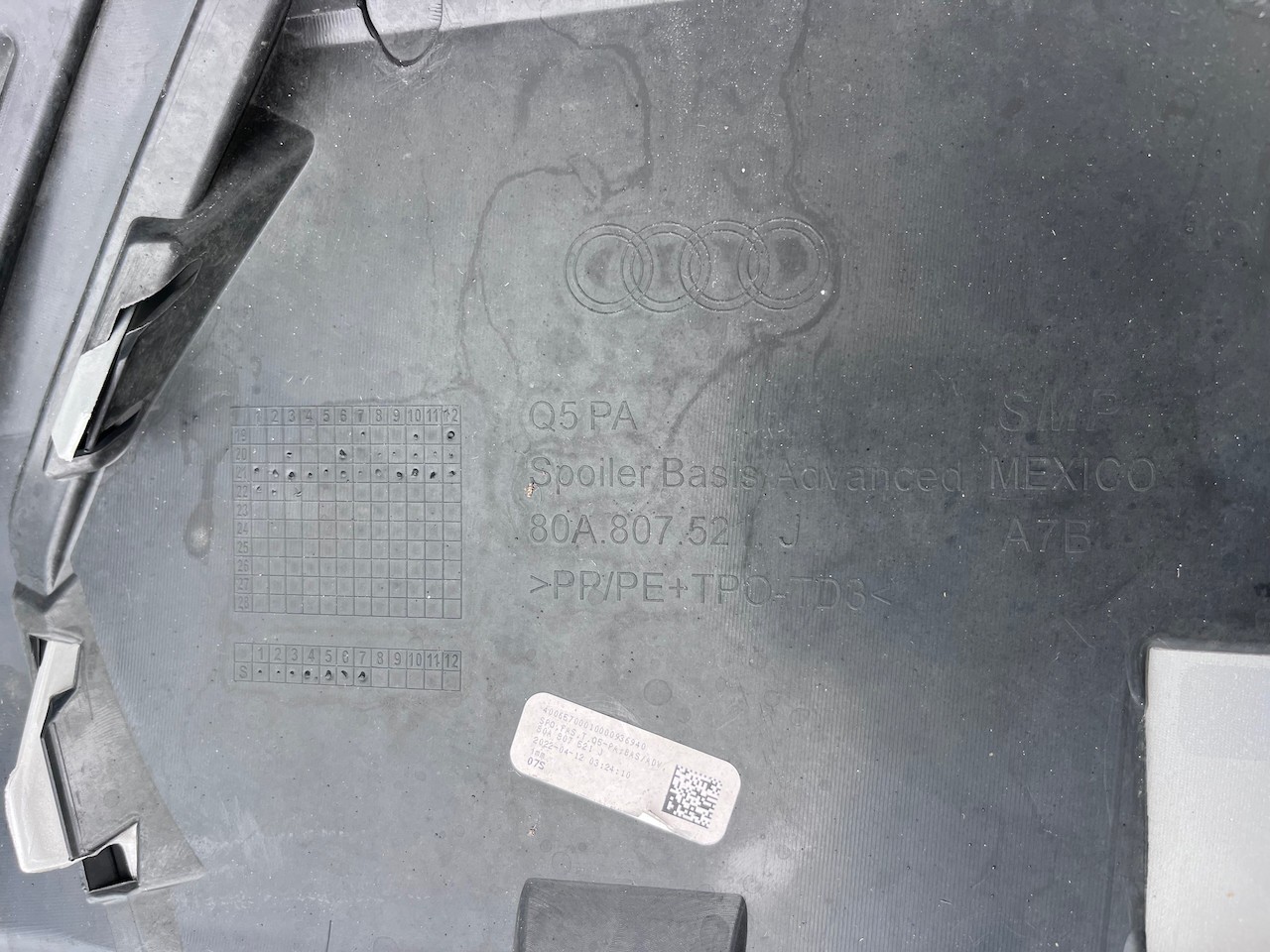 Audi Q5 Sport Basic Se Mk 2020-2024 Rear Bumper W/ Diffuser 6 Pdc Genuine [a815]