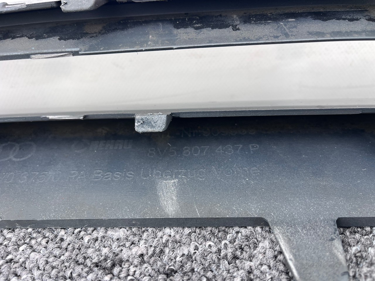 Audi A3 Se Saloon Cabrio Lift 2016-2019 Front Bumper No Pdc Genuine [a839]