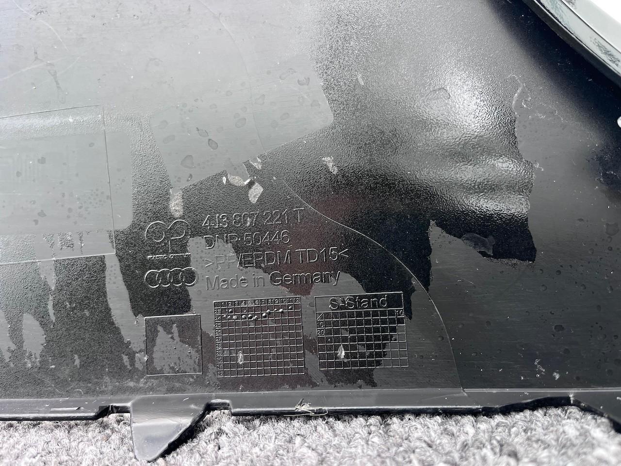 Audi E-tron Gt Rs Etron Limited Lift 2024-on Front Bumper 6 Pdc Genuine [a878]