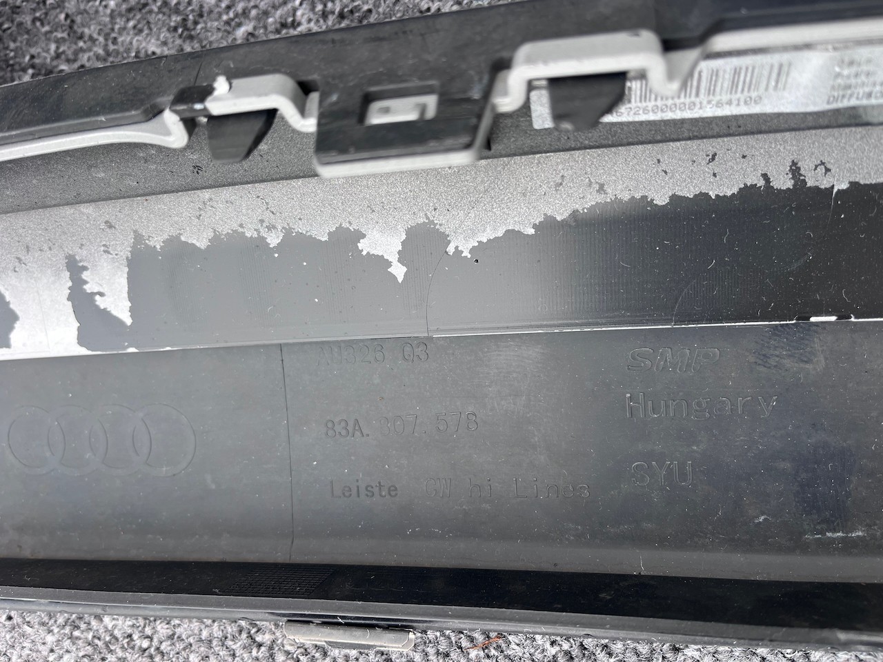 Audi Q3 Se Sport S-tronic 2019-2024 Rear Bumper Lower Parts Genuine [a893]