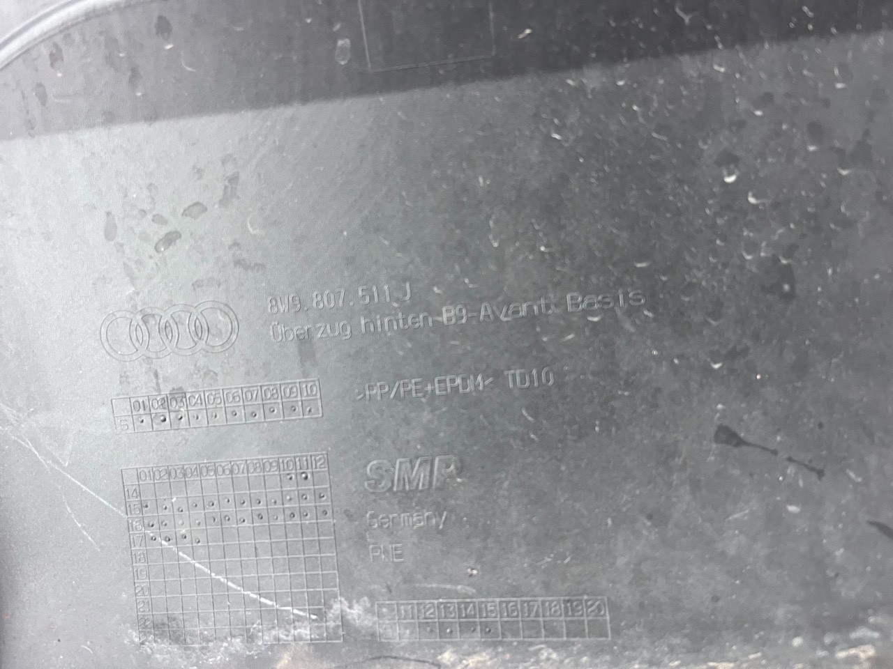 Audi A4 Se Sport Avant Estate B9 2016-2019 Rear Bumper 4 Pdc Genuine [a917]