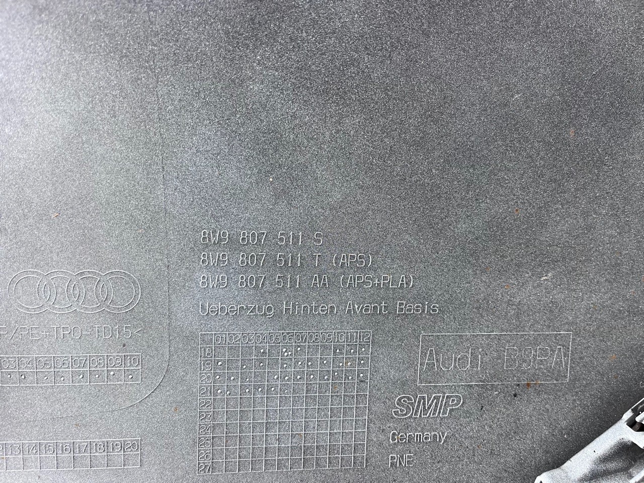 Audi A4 Se Sport Avant Estate B9.5 2020-2024 Rear Bumper 4 Pdc Genuine [a908]