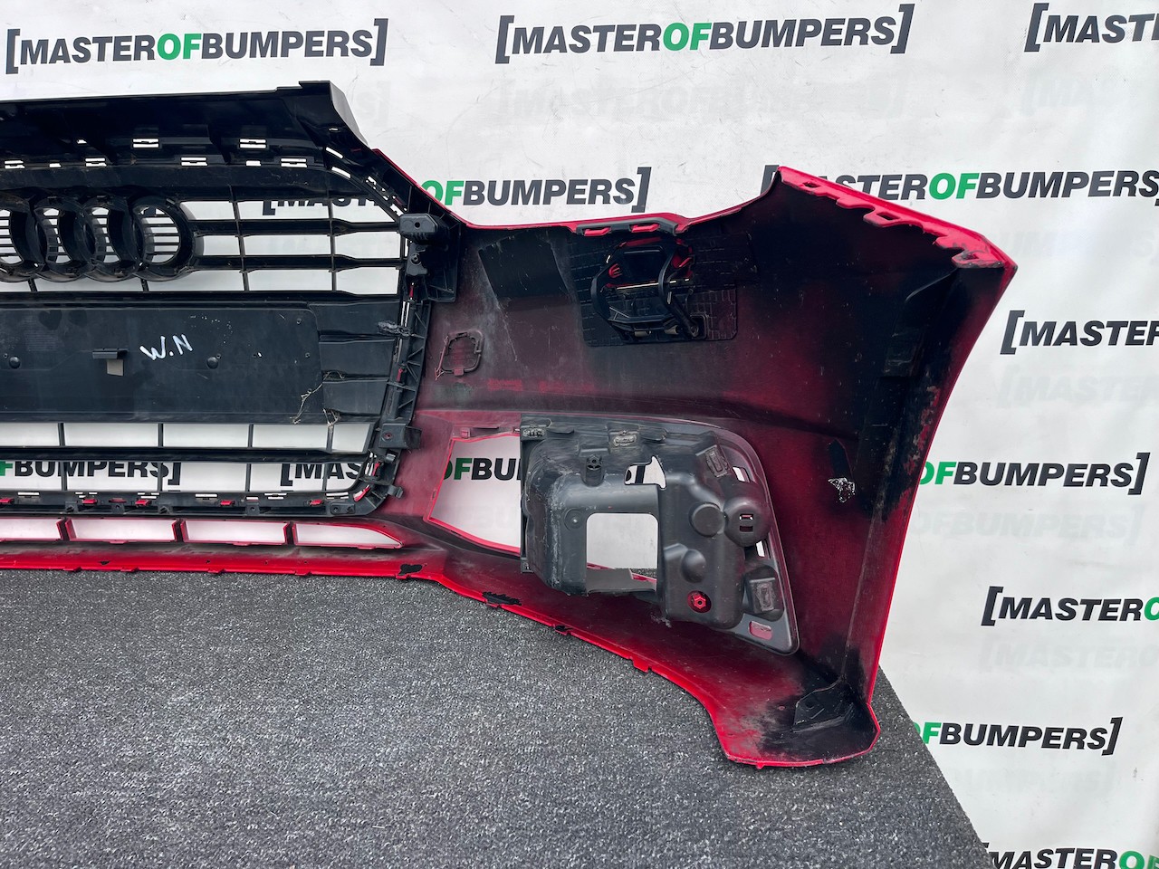 Audi A1 S-line Hatchback Lift 2015-2018 Front Bumper No Pdc Jets Genuine [a2]