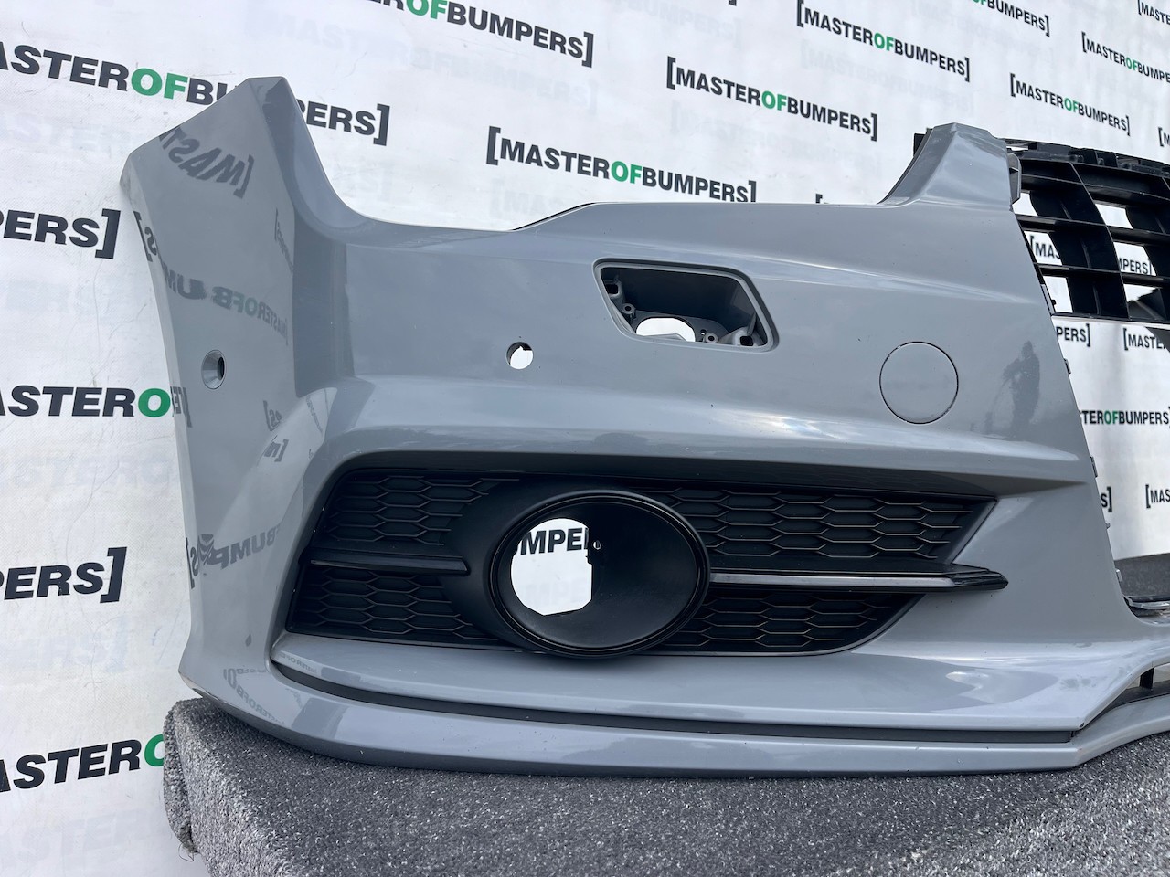 Audi A7 S Line Sportback Lift 2015-2018 Front Bumper 6 Pdc Jets Genuine [a9]