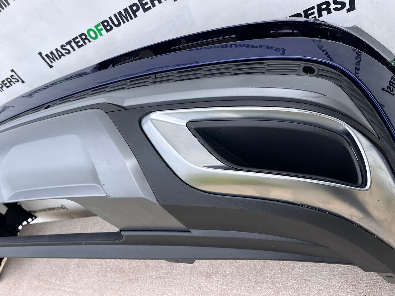 Audi Q7 S Line 44 55 Tfsi Lift 2019-2023 Rear Bumper Blue 6 Pdc Genuine [a592]